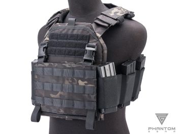 Portaplacas “Wraith” T3 de Phantom Gear® (Color: Multicam Black, Talla: Mediano)