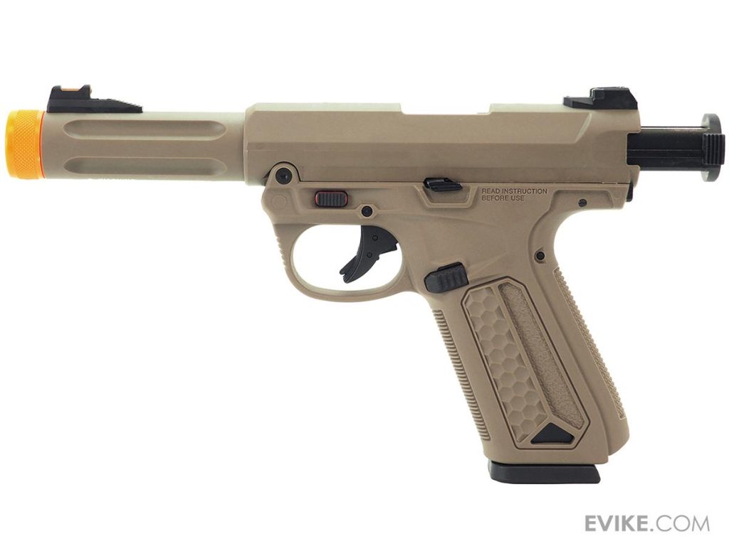Pistola AAP-01 "Assassin" de Action Army con Retroceso para Airsoft (Color: Tan) - Imagen 2