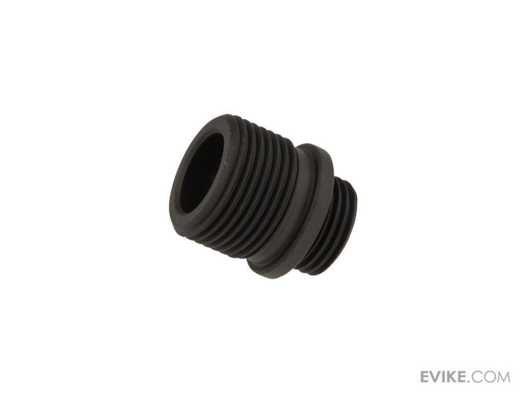 Adaptador para Poner Rosca de 14 mm Negativa (CCW) a Pistolas GBB de Airsoft (Color: Negro) - Imagen 2
