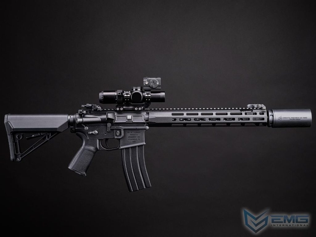 Réplica KS-1 Sportline EMG con Batería y Cargador para Airsoft / AEG (Color: Negro) - Imagen 2