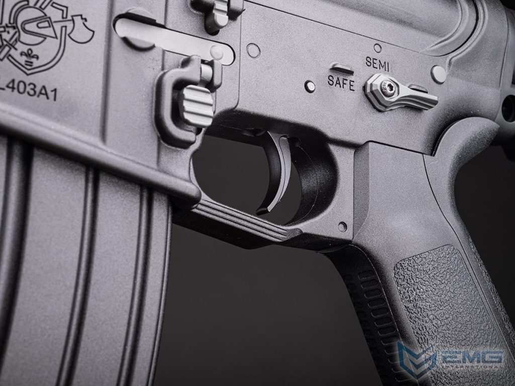 Réplica KS-1 Sportline EMG con Batería y Cargador para Airsoft / AEG (Color: Negro) - Imagen 5