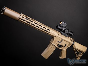 Réplica KS-1 Sportline EMG con Batería y Cargador para Airsoft / AEG (Color: Tan) - Imagen 3