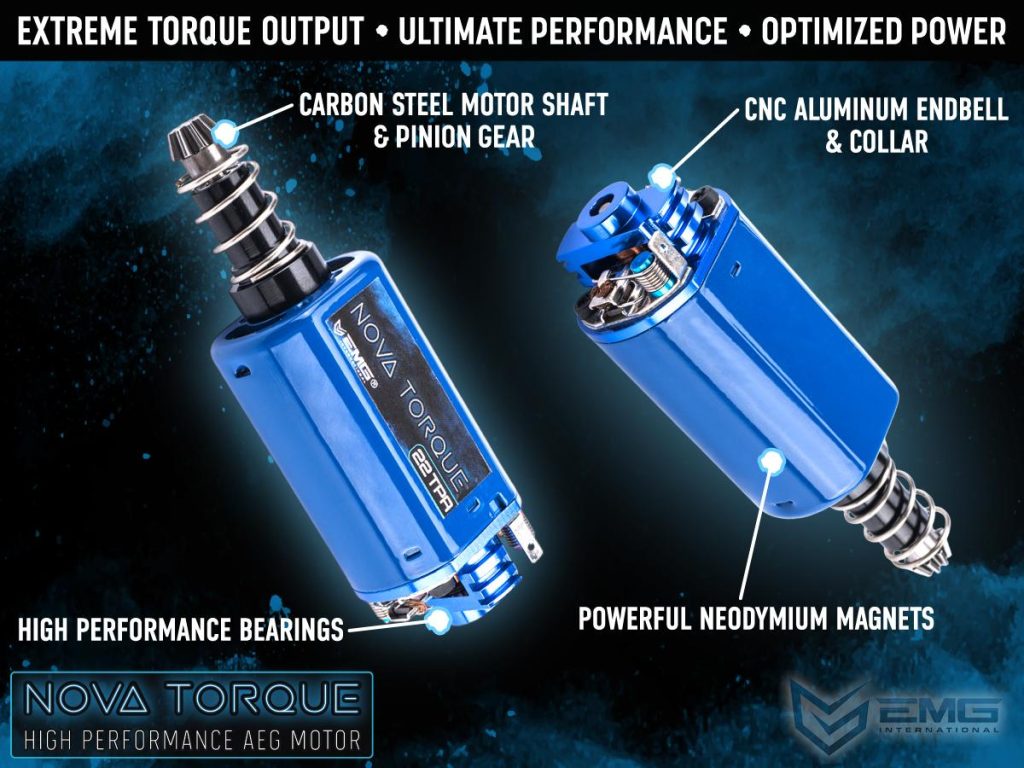 Motor de Alto Rendimiento Nova Torque EMG para AEG (Modelo: 28k RPM / Corto) - Imagen 2