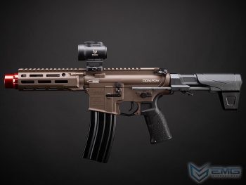 PDW DDM4 Daniel Defense de EMG con Riel M-LOK, AEG con Gatillo Electrónico S3 de ICS (Color: Flat Dark Earth) - Imagen 3