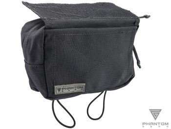 Pouch de Canguro con Velcro Phantom Gear® para Portaplacas (Color: Negro) - Imagen 2