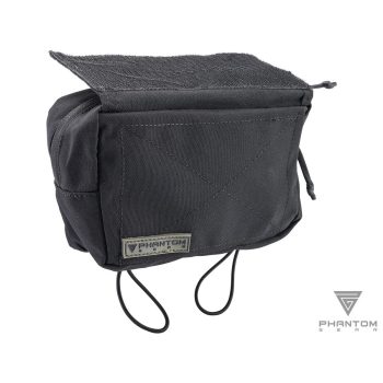Pouch de Canguro con Velcro Phantom Gear® para Portaplacas - Negro - Vista 2