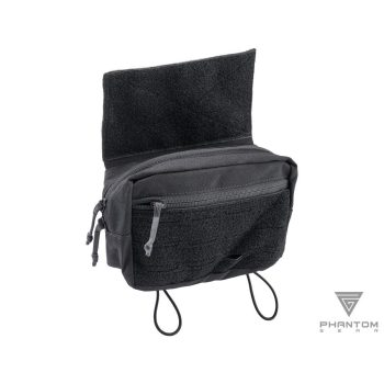 Pouch de Canguro con Velcro Phantom Gear® para Portaplacas - Negro