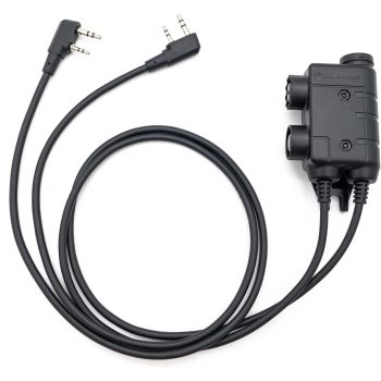 PTT Dual M56 para Conectar 2 Radios a Auriculares Earmor™ M32 / M32 PLUS