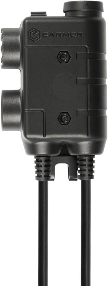 PTT Dual M56 para Conectar 2 Radios a Auriculares Earmor™ M32 / M32 PLUS (Conector: Kenwood/Baofeng) - Imagen 4