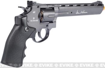 Revólver Magnum CO2 Dan Wesson WG ASG Full Metal para Airsoft (Color: Negro / 8") - Imagen 2