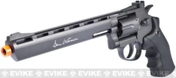Revólver Magnum CO2 Dan Wesson WG ASG Full Metal para Airsoft (Color: Negro / 8")