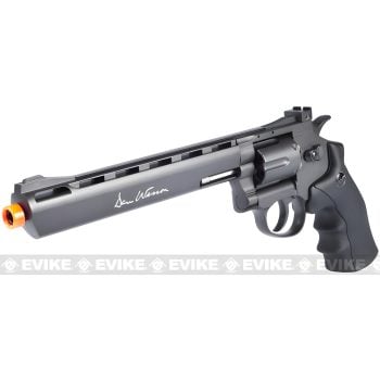 Revólver Magnum CO2 Dan Wesson WG ASG Full Metal para Airsoft - Negro / 8″