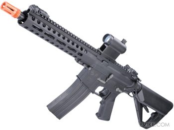 Réplica AEG Colt M4 Sport con Guardamanos M-LOK CNC y Hop-Up Rotativo Arcturus para Airsoft (Color: Negro)