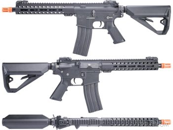 Réplica AEG Colt M4 Sport con Guardamanos M-LOK CNC y Hop-Up Rotativo Arcturus para Airsoft (Color: Negro) - Imagen 4