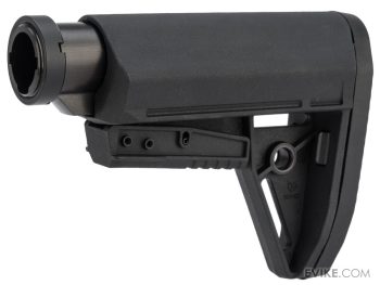 Culata Retráctil Compacta EMG BRAVO Slimline con Tubo Buffer para AEGs M4/M16 para Airsoft (Color: Negro)