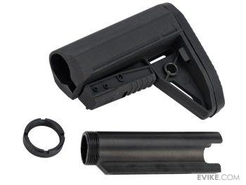 Culata Retráctil Compacta EMG BRAVO Slimline con Tubo Buffer para AEGs M4/M16 para Airsoft (Color: Negro) - Imagen 5