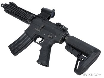 Culata Retráctil Compacta EMG BRAVO Slimline con Tubo Buffer para AEGs M4/M16 para Airsoft (Color: Negro) - Imagen 6