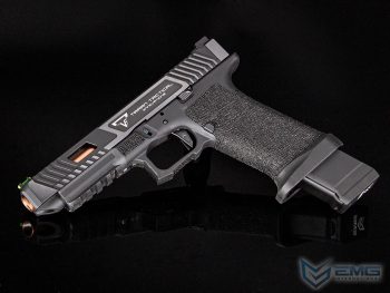 Pistola EMG Custom TTI JW2 Combat Master Slide con Retroceso + Corredera Plateada para Airsoft (Tipo: Gas, Color: Negro) - Imagen 7