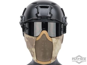 Máscara de Malla con Protección de Orejas Matrix “Carbon Striker” (Color: Arid) - Imagen 4