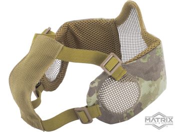 Máscara de Malla con Protección de Orejas Matrix “Carbon Striker” (Color: Arid) - Imagen 3