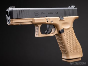 Glock 17 Gen5 Elite Force con Retroceso para Airsoft (Tipo: Green Gas, Color: Bitono Exclusivo Evike)