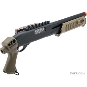 Réplica de Escopeta Tri-Shot Spring de Bombeo UMAREX Tactical Force para Airsoft - Negro / Tan - Vista 2