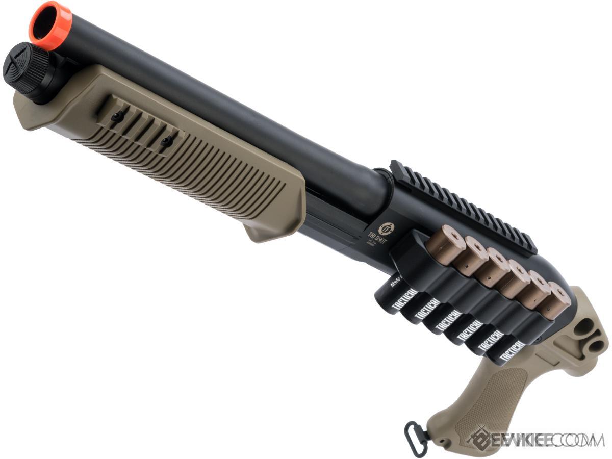 umarex-91743 Réplica de Escopeta Tri-Shot Spring de Bombeo UMAREX Tactical Force para Airsoft (Color: Negro / Tan) - Imagen 1
