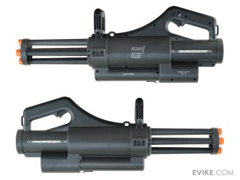 Minigun PMG-5 de Polímero con 4 Cañones Rotativos y Cargador de 1,200 BBs Eléctrica para Airsoft - Imagen 2