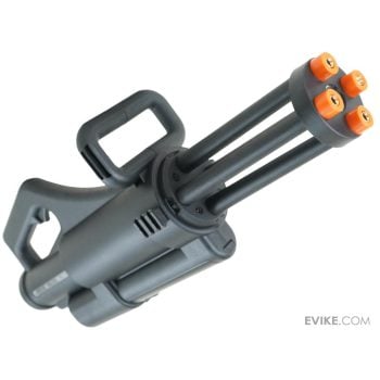 Minigun PMG-5 de Polímero con 4 Cañones Rotativos y Cargador de 1,200 BBs Eléctrica para Airsoft