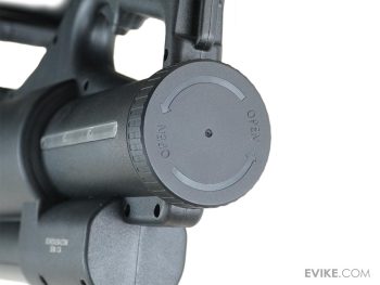 Minigun PMG-5 de Polímero con 4 Cañones Rotativos y Cargador de 1,200 BBs Eléctrica para Airsoft - Imagen 4