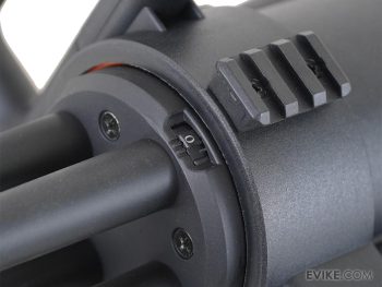 Minigun PMG-5 de Polímero con 4 Cañones Rotativos y Cargador de 1,200 BBs Eléctrica para Airsoft - Imagen 5