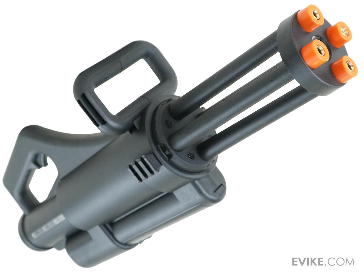 e1-117223 Minigun PMG-5 de Polímero con 4 Cañones Rotativos y Cargador de 1,200 BBs Eléctrica para Airsoft - Imagen 1