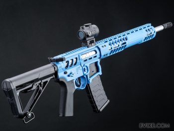 Réplica AEG UDR-15 Skeletonized AR-15 con Gearbox eSilverEdge y Handguard C7M M-LOK para Airsoft (Color: Azul / Carbine / Solo Réplica) - Imagen 2