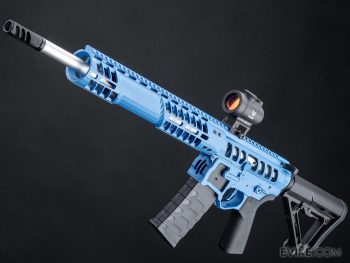 Réplica AEG UDR-15 Skeletonized AR-15 con Gearbox eSilverEdge y Handguard C7M M-LOK para Airsoft (Color: Azul / Carbine / Solo Réplica)