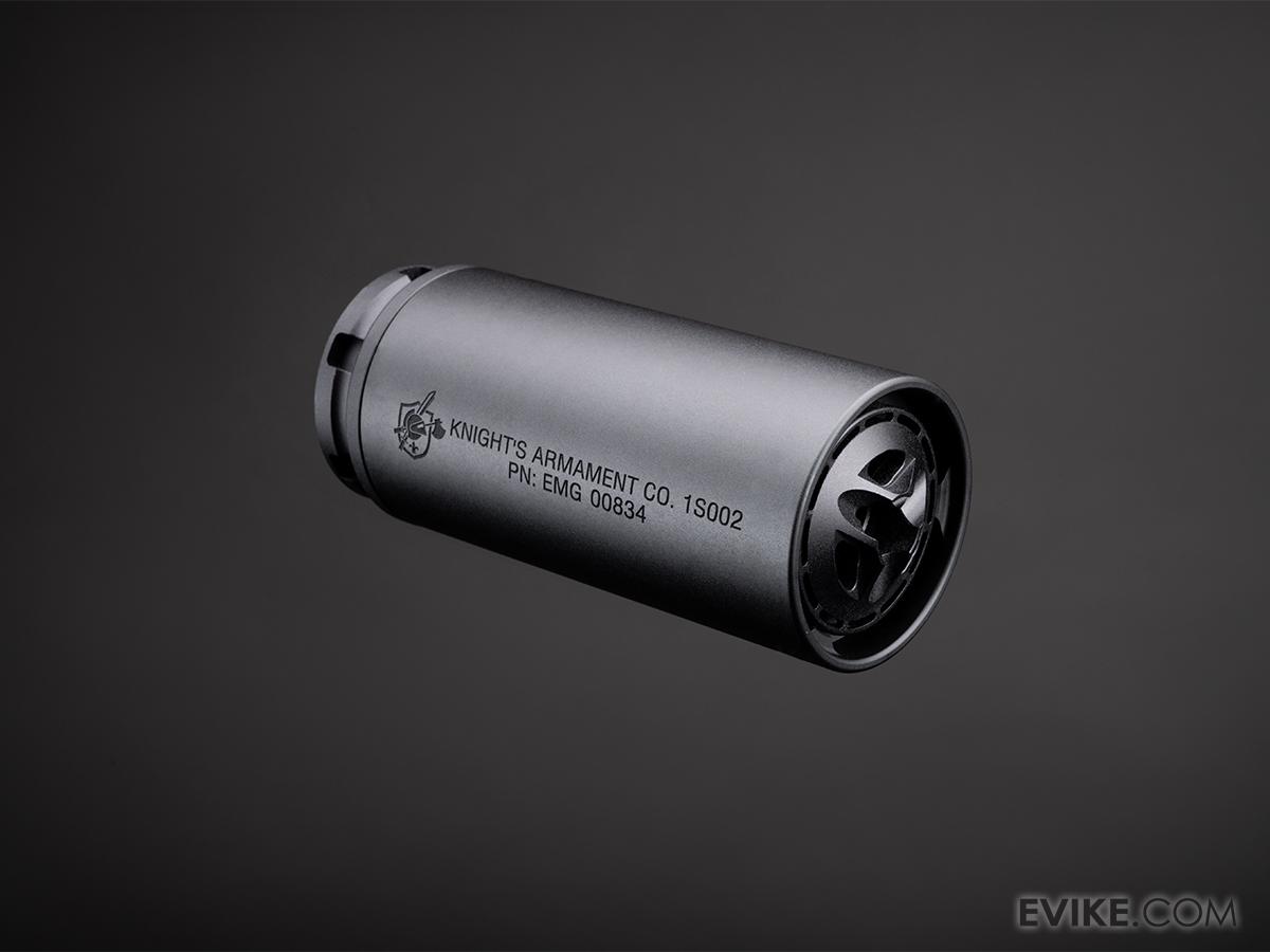 emg-107474 Silenciador KAC QDC con Flash Hider eHUB y Trazador E-Shooter Flare Mono para Airsoft (Color: Negro) - Imagen 1
