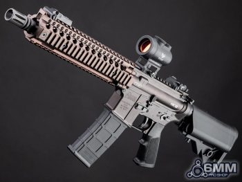MK18 Daniel Defense GBB de Golden Eagle para Airsoft / Gas con Retroceso (Color: Flat Dark Earth)