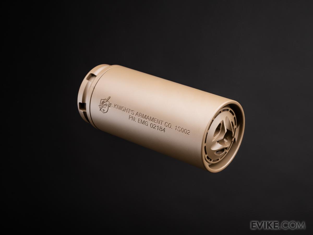 emg-122125 Supresor QDC EMG x KAC con Flash Hider eHUB para Airsoft (Color: Dark Earth / Sin Trazador) - Imagen 1