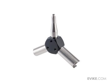 Llave Triple de Acero Inoxidable para Válvulas de Gas de Secundarias y Rifles GBB Evike.com para Airsoft - Imagen 2