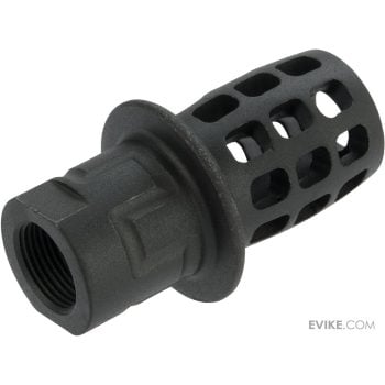 Flash Hider Top Hat LVOA de Acero CNC con Rosca 14 mm CCW para Airsoft - Vista 2