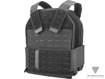 Portaplacas "Reaper" de Phantom Gear® Laser-Cut para Airsoft (Color: Negro) - Imagen 2
