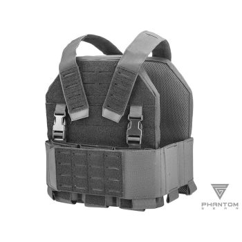 Portaplacas “Reaper” de Phantom Gear® Laser-Cut para Airsoft - Negro
