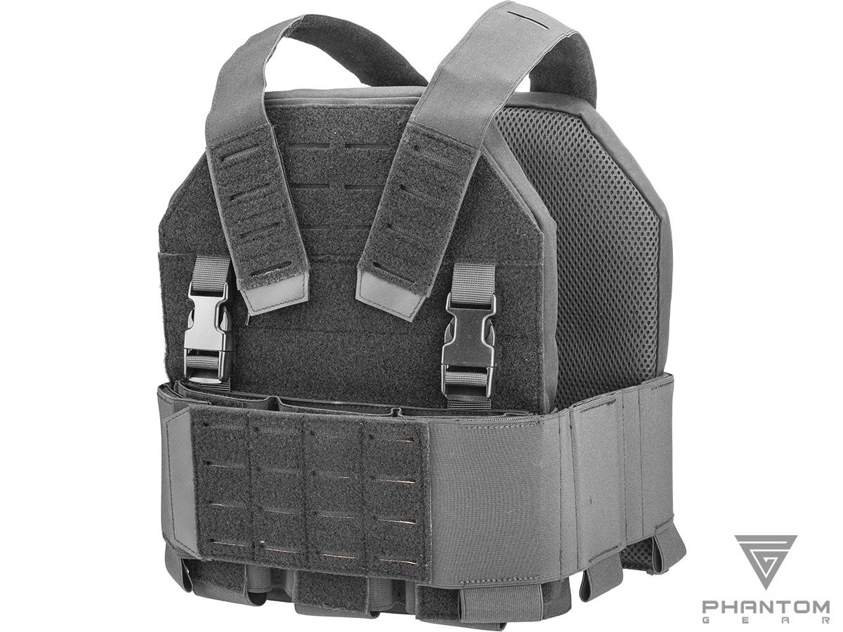phantom-126112 Portaplacas "Reaper" de Phantom Gear® Laser-Cut para Airsoft (Color: Negro) - Imagen 1