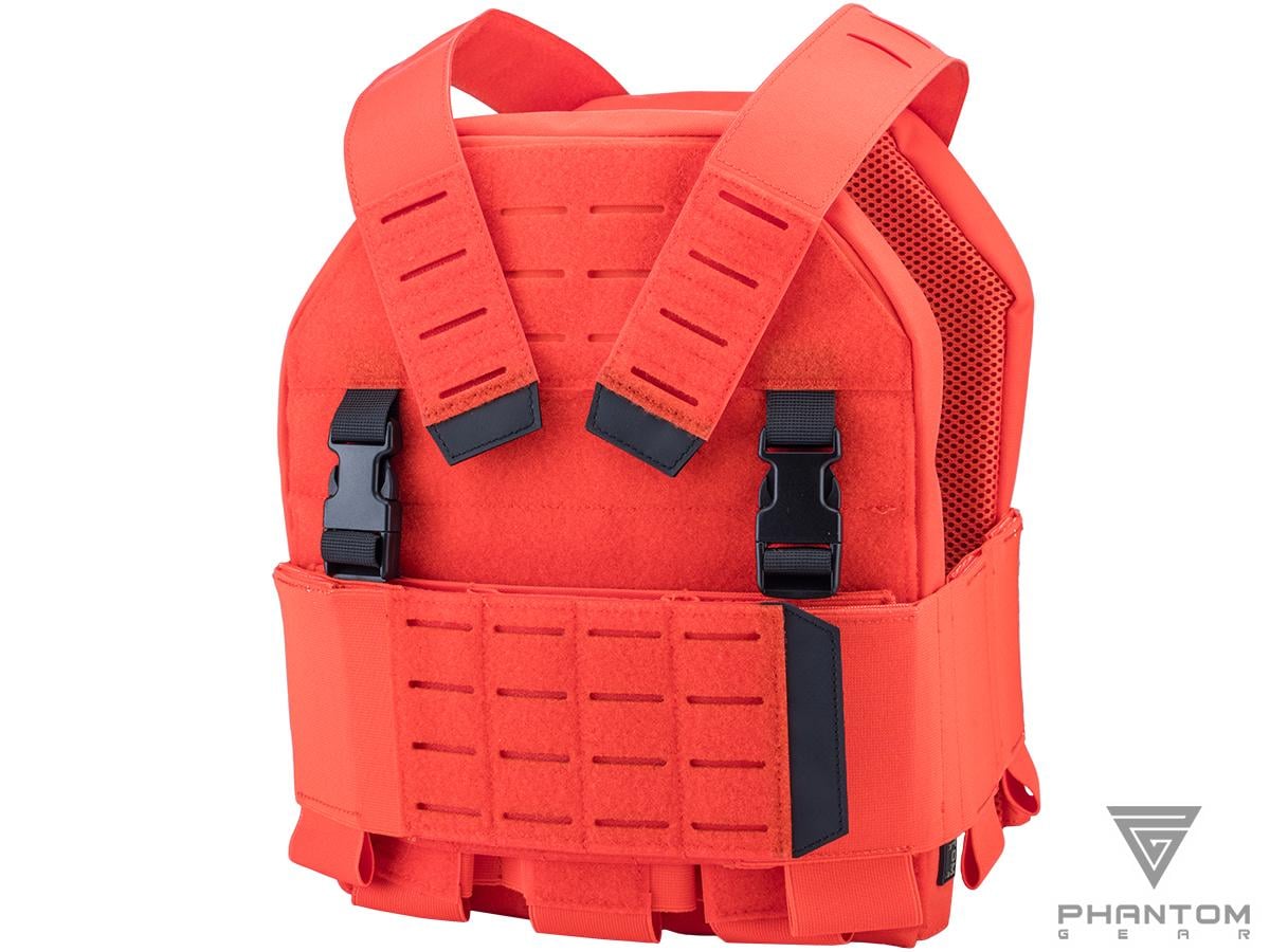 phantom-126115 Portaplacas "Reaper" de Phantom Gear® Laser-Cut para Airsoft (Color: Naranja) - Imagen 1