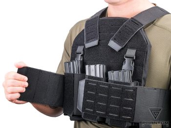 Portaplacas "Reaper" de Phantom Gear® Laser-Cut para Airsoft (Color: Negro) - Imagen 10