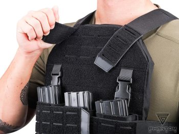 Portaplacas "Reaper" de Phantom Gear® Laser-Cut para Airsoft (Color: Negro) - Imagen 11
