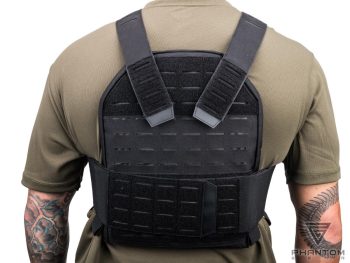 Portaplacas "Reaper" de Phantom Gear® Laser-Cut para Airsoft (Color: Negro) - Imagen 8
