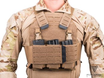 Portaplacas "Reaper" de Phantom Gear® Laser-Cut para Airsoft (Color: Coyote Brown) - Imagen 7