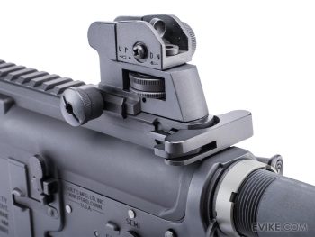 Réplica AEG M4 MK18 CQB-R con ETU E-Shooter Kestrel y Licencia Colt para Airsoft (Modelo: MK18 CQB-R / Tan) - Imagen 7