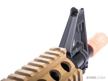 Réplica AEG M4 MK18 CQB-R con ETU E-Shooter Kestrel y Licencia Colt para Airsoft (Modelo: MK18 CQB-R / Tan) - Imagen 8