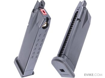 Cargador de 22 BBs para Secundarias de Entrenamiento GBB Canik SFx EMG x Cybergun para Airsoft (Modelo: Green Gas) - Imagen 3